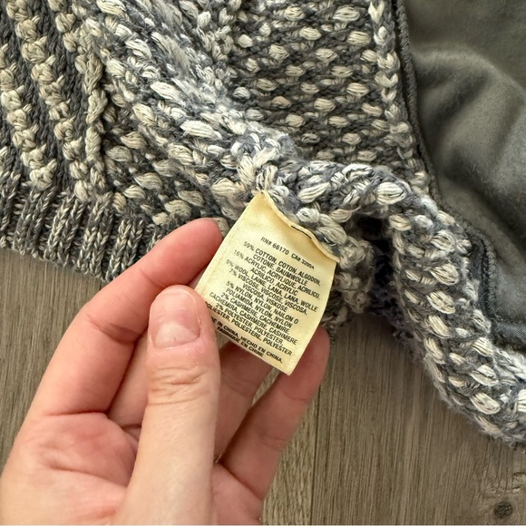 Anthropologie Angel of the North Grey Fringe Embroidered Cardigan - Picture 10 of 11